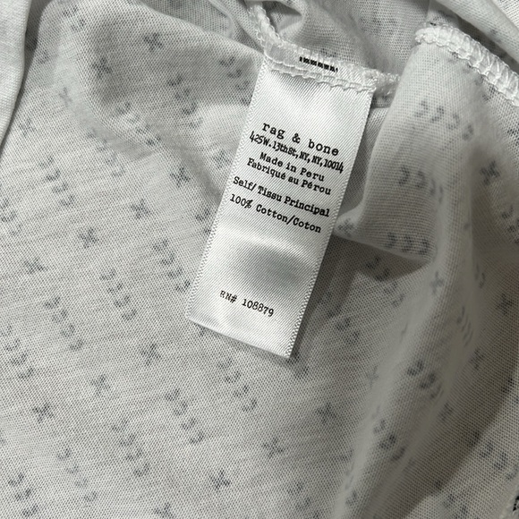 NWT Rag & Bone Cotton T-Shirt - Picture 4 of 5